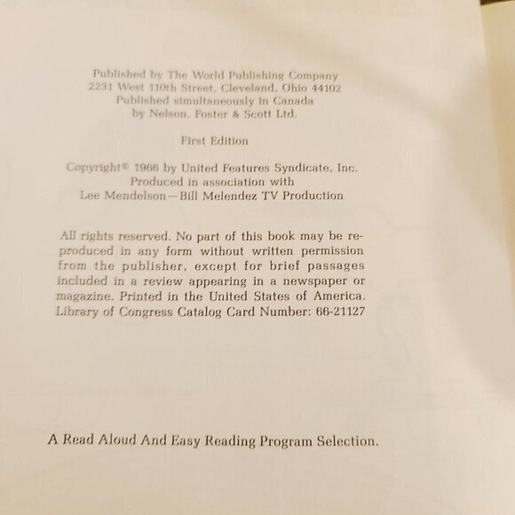 Vintage 1960s Charlie Brown's All-stars 1st Edition Picture Book Charles Schultz - Picture 9 of 14